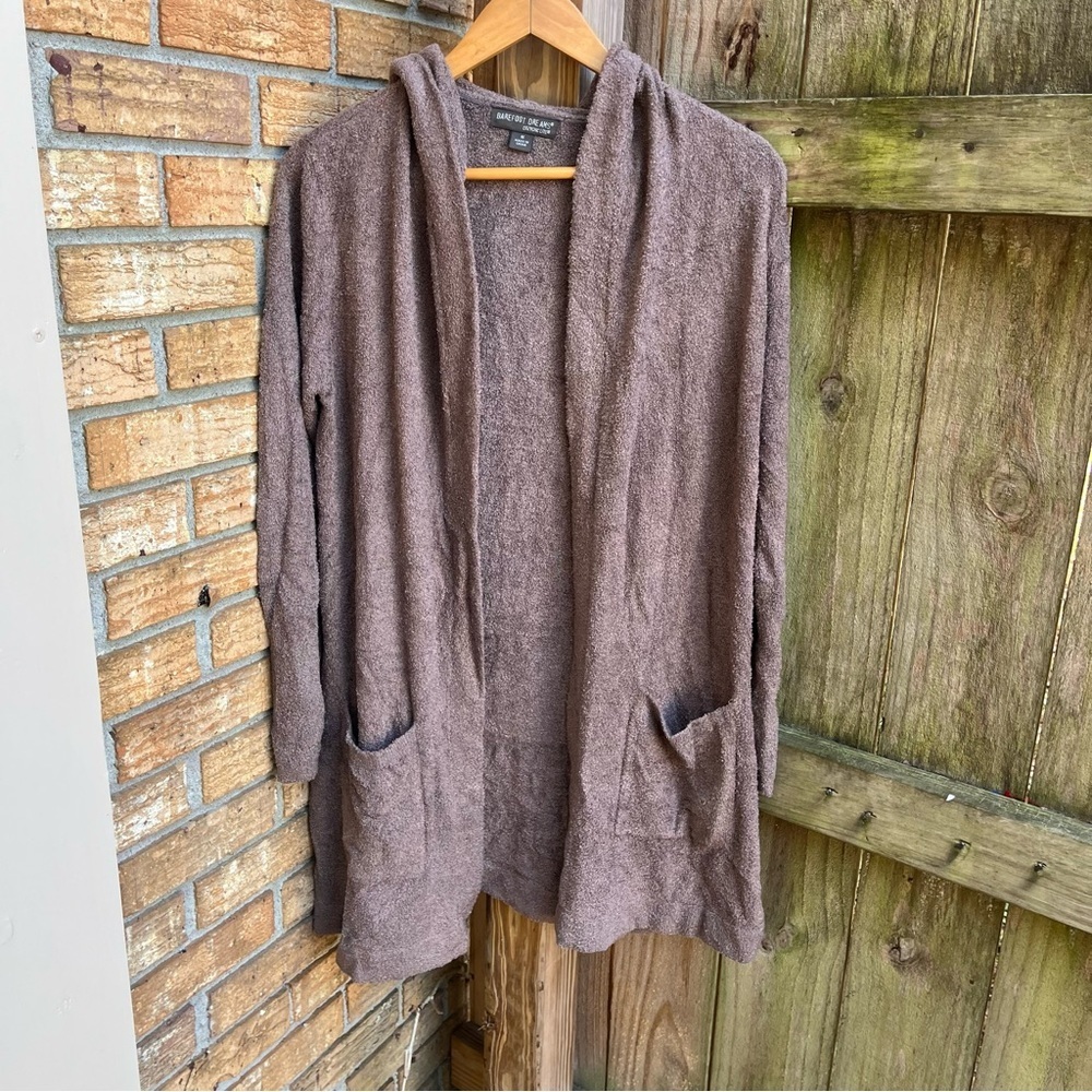 Barefoot Dreams CozyChic Lite Cardigan in Brown
